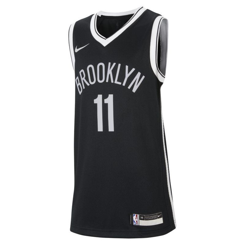 Brooklyn Nets Icon Edition Camiseta Nike NBA Swingman - Niño/a - Negro