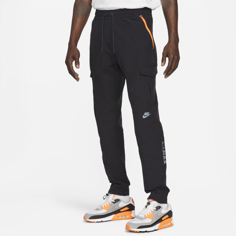 Nike Air Max Pantalón con bolsillos de tejido Woven - Hombre - Negro