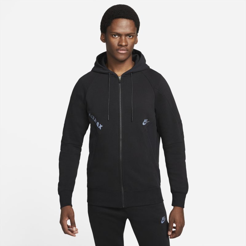Nike Sportswear Air Max Sudadera con capucha de tejido Fleece con cremallera completa - Hombre - Negro
