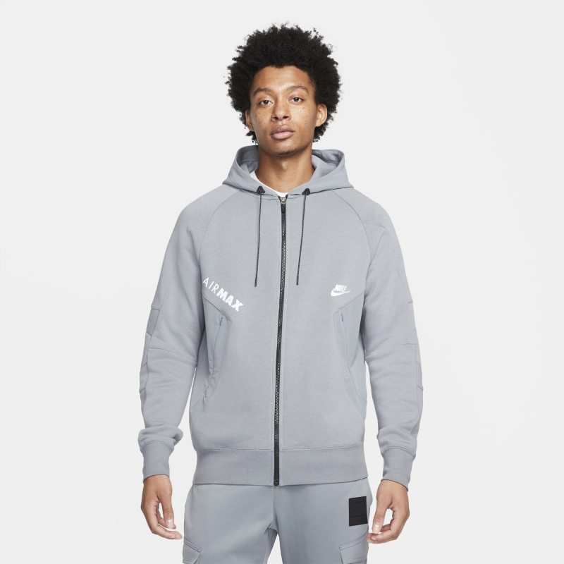 Nike Sportswear Air Max Sudadera con capucha de tejido Fleece con cremallera completa - Hombre - Gris