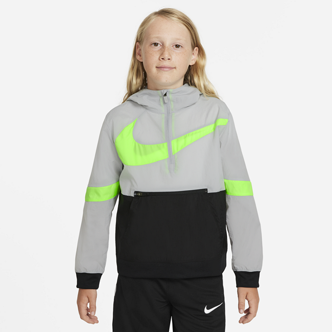 фото Баскетбольная куртка для мальчиков школьного возраста nike crossover - серый