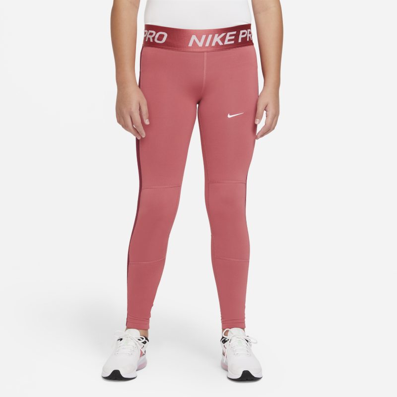 Nike Pro Warm Dri-FIT Leggings - Niña - Rosa