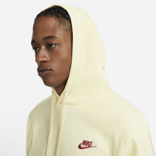 Męska bluza z kapturem Nike Sportswear Club Fleece - Biel