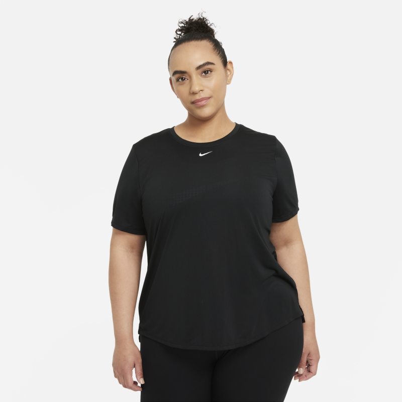 Nike Dri-FIT One Camiseta de manga corta con ajuste estándar - Mujer - Negro