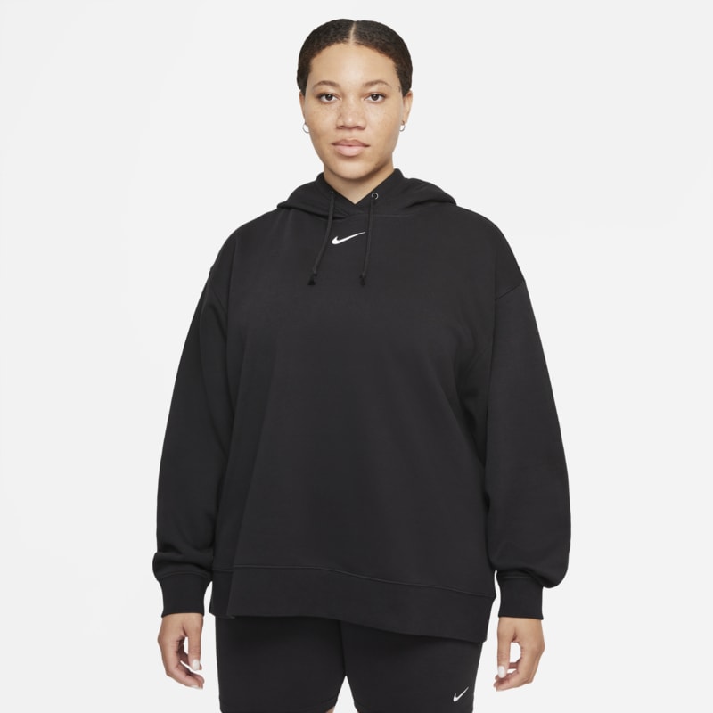 Nike Sportswear Collection Essentials Sudadera con capucha oversize de tejido Fleece - Mujer - Negro