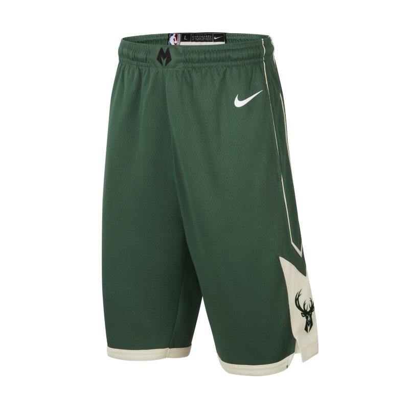 Milwaukee Bucks Icon Edition Pantalón corto Nike NBA Swingman - Niño/a - Verde