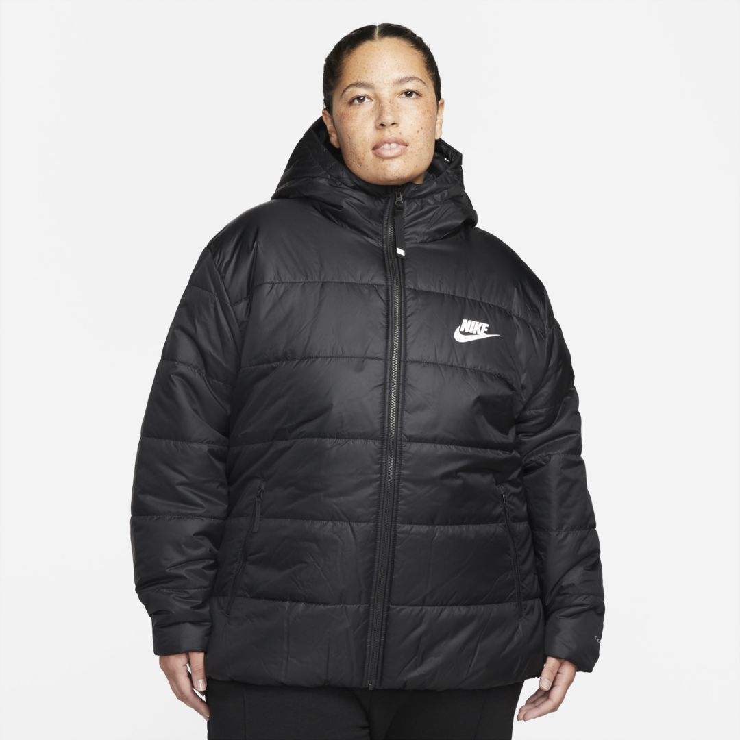 Nike Women's Sportswear Therma-fit Repel Jacket (plus Size) In Black ...