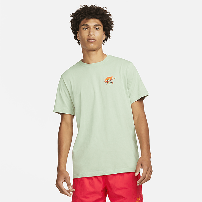 фото Мужская футболка nike sportswear alien air - зеленый
