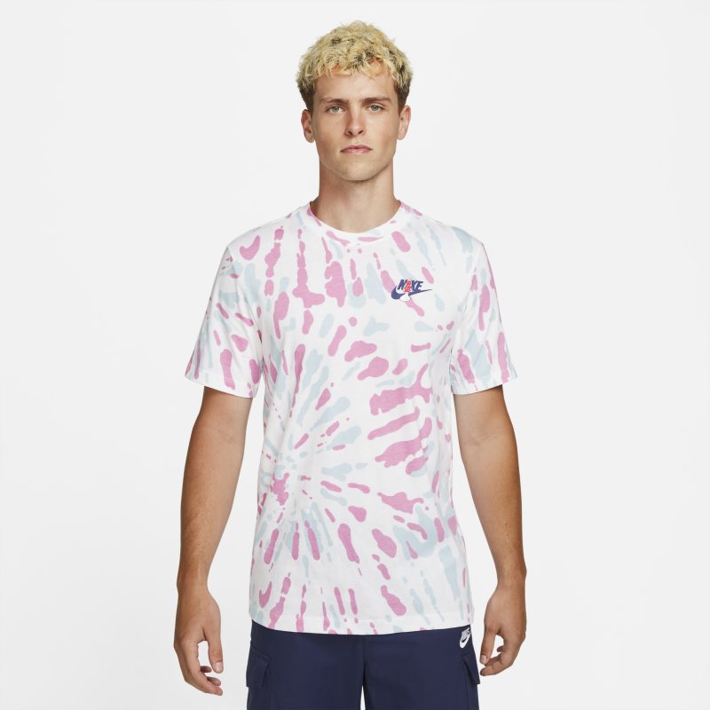 Nike Sportswear Camiseta tie-dye ultravioleta - Hombre - Blanco