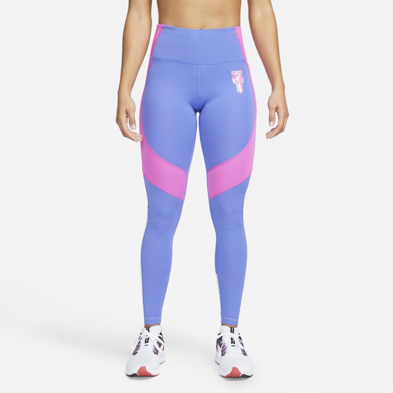 Nike Retro Run Fast Leggings de running - Mujer - Azul