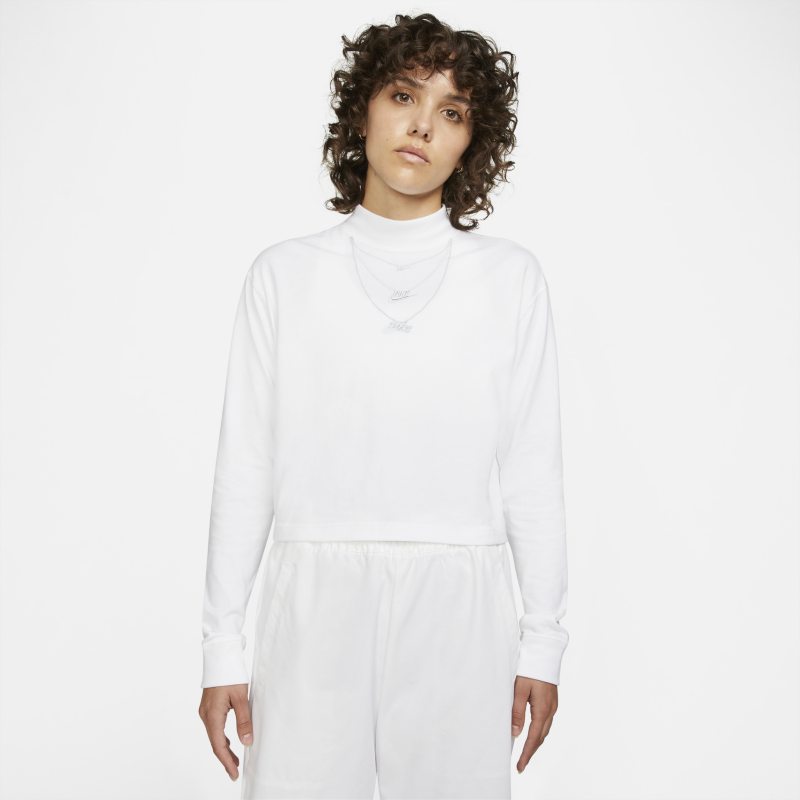 Nike Sportswear Camiseta de cuello alto y manga larga - Mujer - Blanco