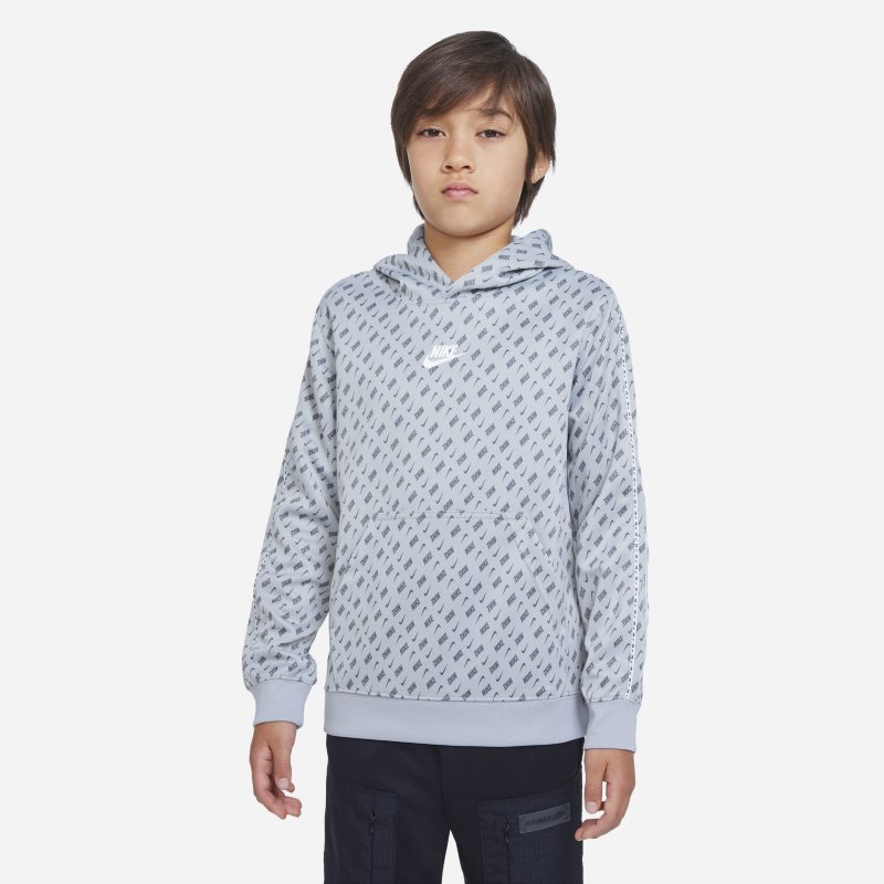 Bluza z kapturem dla dużych dzieci (chłopców) Nike Sportswear - Szary