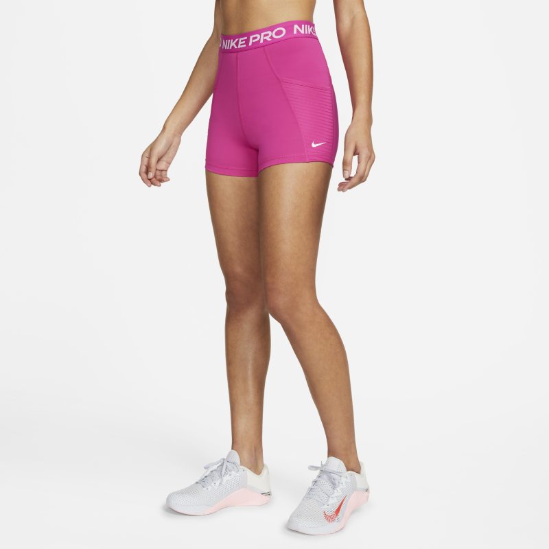Nike Pro Dri-FIT Pantalón corto de 8 cm de entrenamiento de talle alto - Mujer - Rosa