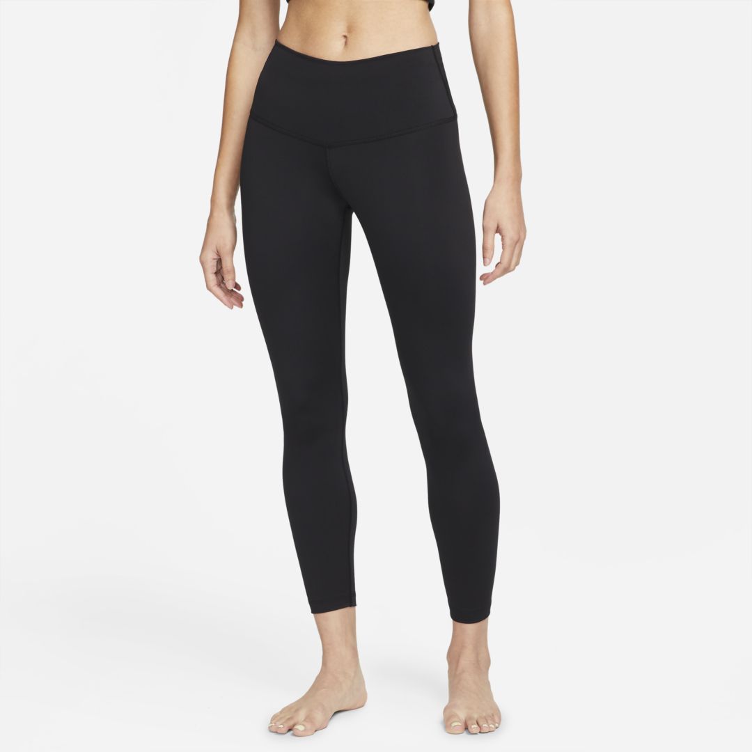 Nike Yoga Dri-fit Women's High-waisted 7/8 Leggings In Black/iron Grey ...