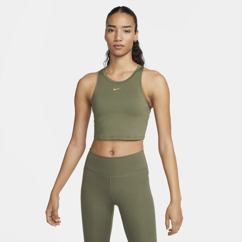 Nike Dri-FIT One Luxe Camiseta de tirantes de ajuste entallado - Mujer - Marrón