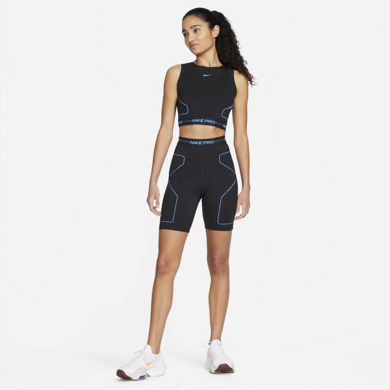 Nike Pro Dri-FIT, Negro/Azul láser, hi-res