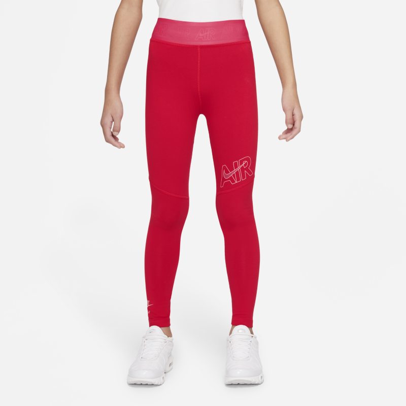 Nike Air Essentials Leggings - Niña - Rojo