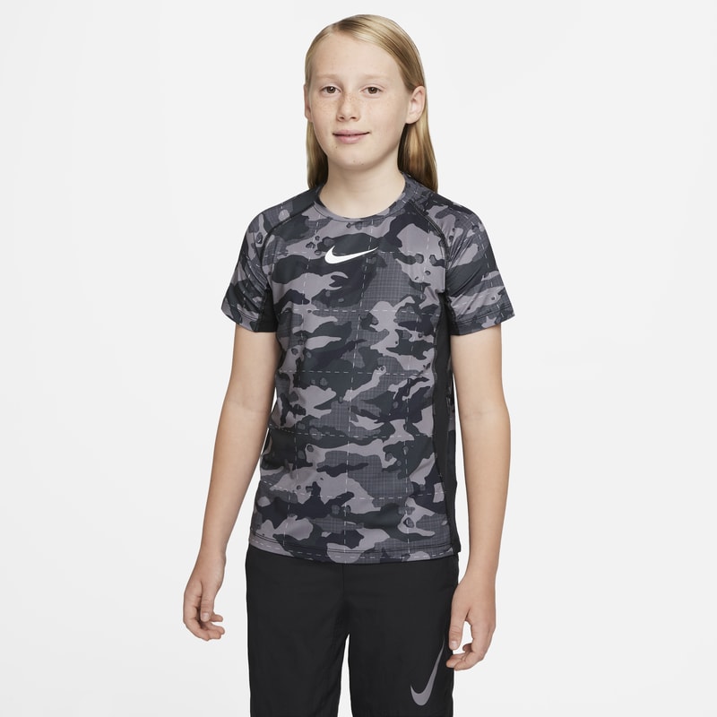 Nike Pro Dri-FIT Camiseta entrenamiento de manga corta - Niño - Negro