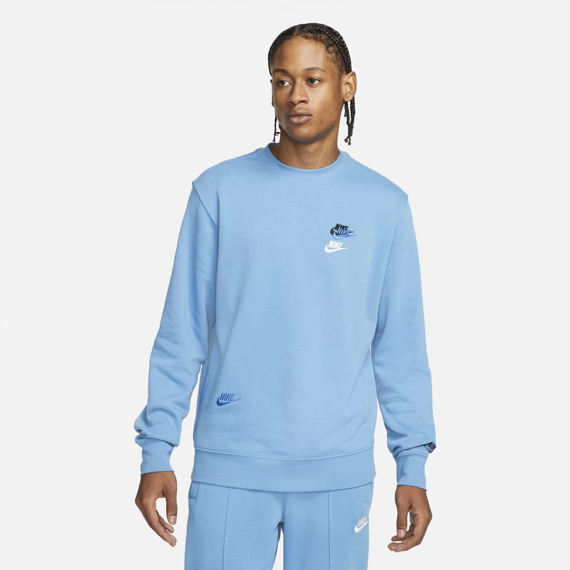 Nike Sportswear Sport Essentials+ Sudadera con tejido cepillado en la parte trasera - Hombre - Azul