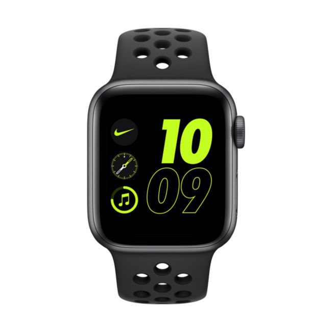 Apple Watch Nike Series 6 (GPS) z paskiem sportowym Nike i kopertą 40 mm z aluminium w kolorze gwiezdnej szarości - Szary
