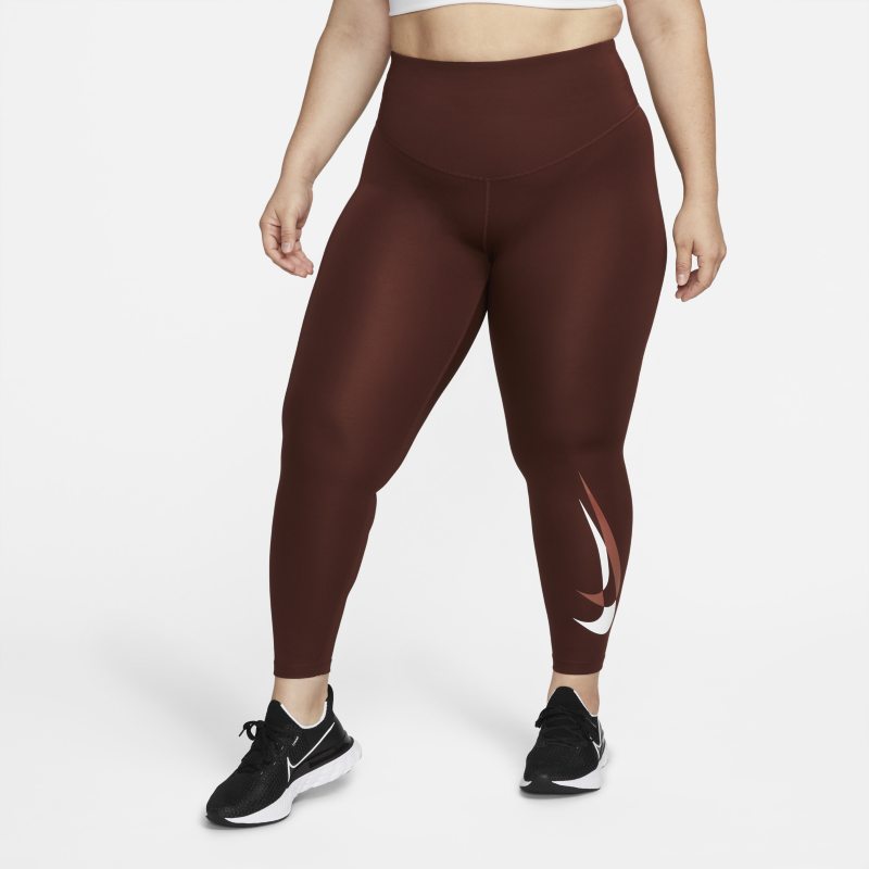 Nike Dri-FIT Swoosh Run Leggings de running de 7/8 de talle medio - Mujer - Marrón