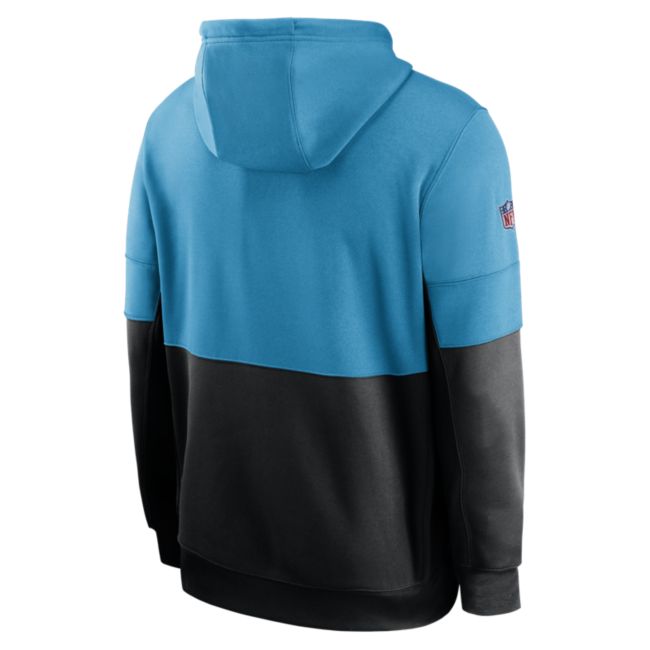 Męska bluza z kapturem Nike Therma Team Name Lockup (NFL Carolina Panthers) - Niebieski
