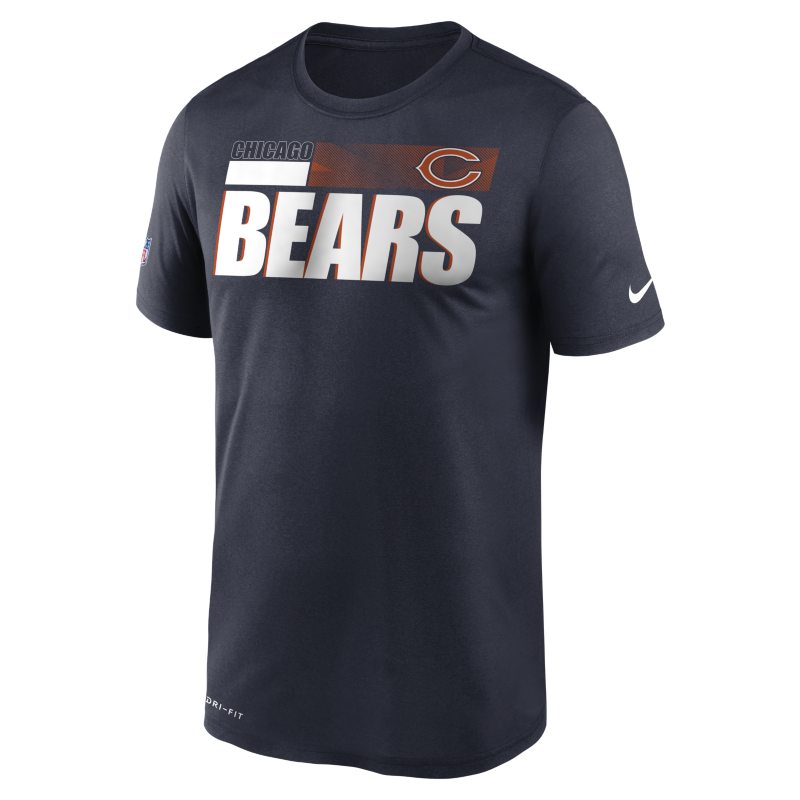 Nike Dri-FIT Team Name Legend Sideline (NFL Chicago Bears) Camiseta - Hombre - Azul