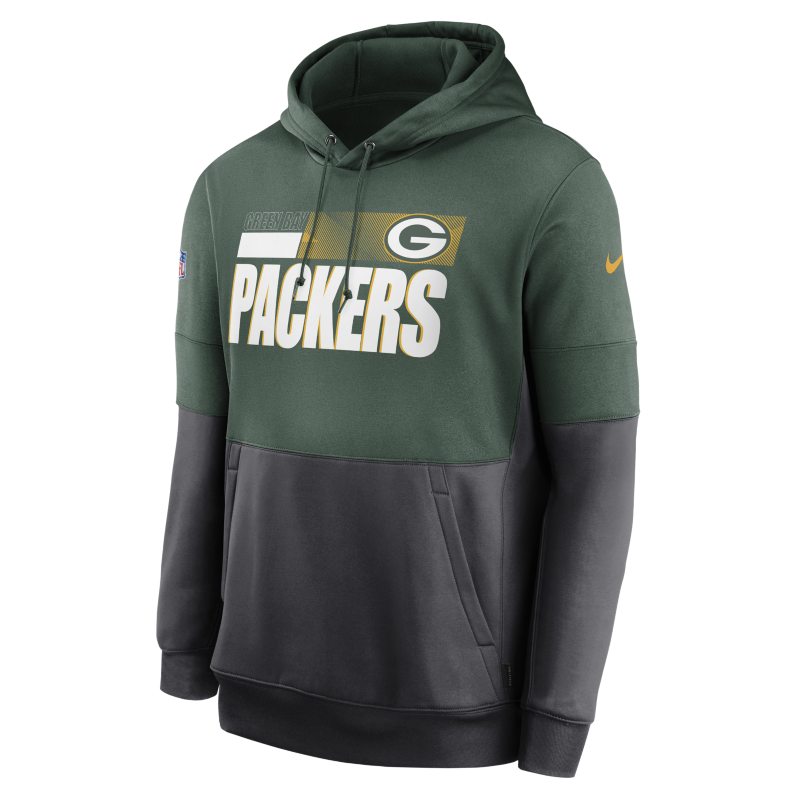 Męska bluza z kapturem Nike Therma Team Name Lockup (NFL Green Bay Packers) - Zieleń