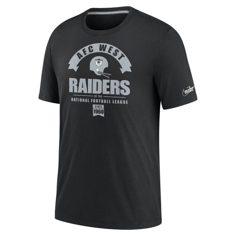 Nike Historic (NFL Raiders) Camiseta Tri-Blend - Hombre - Negro