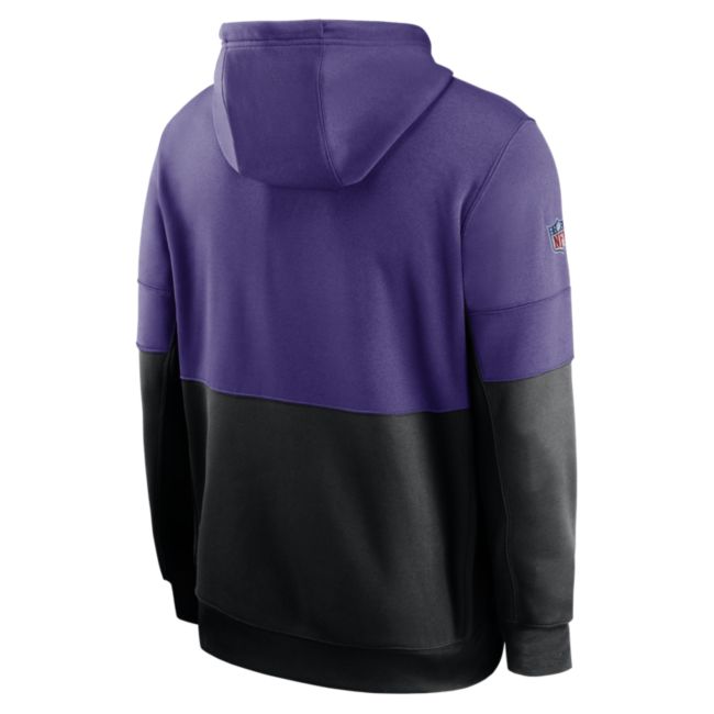 Męska bluza z kapturem Nike Therma Team Name Lockup (NFL Minnesota Vikings) - Fiolet