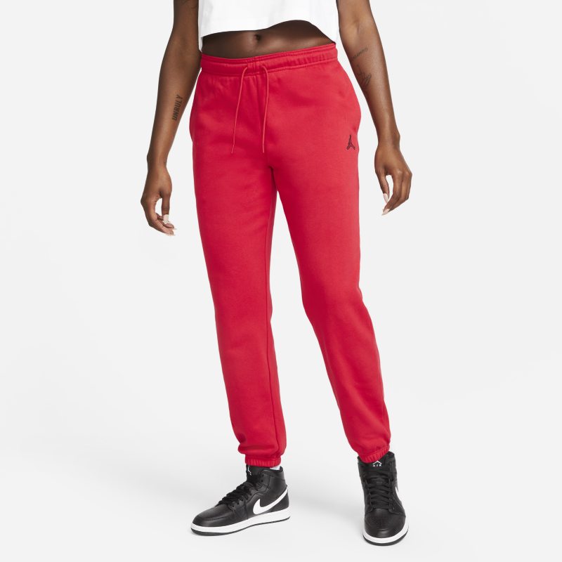 Jordan Essentials Pantalón de tejido Fleece - Mujer - Rojo