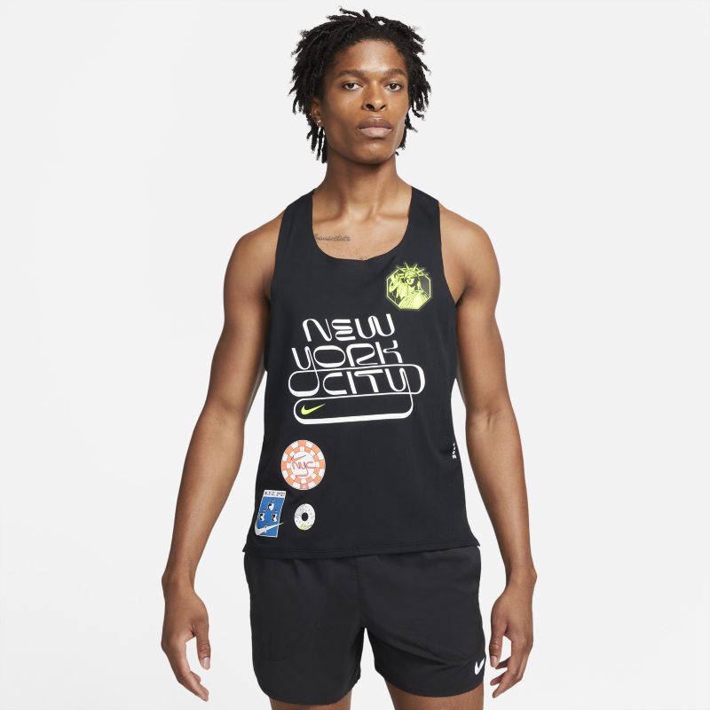 Nike Dri-FIT ADV AeroSwift NYC Camiseta de running - Hombre - Negro