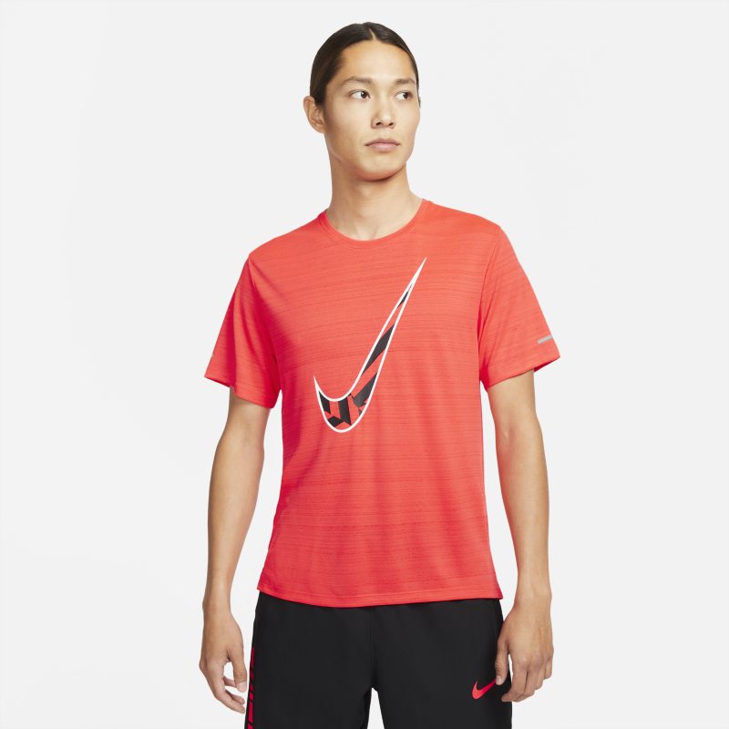 Nike Dri-FIT Miler Ekiden Camiseta de running de manga corta - Hombre - Rojo