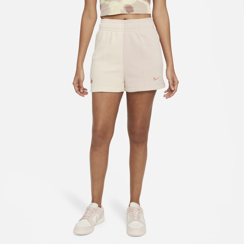 Nike Sportswear Pantalón corto de tejido Fleece - Mujer - Blanco