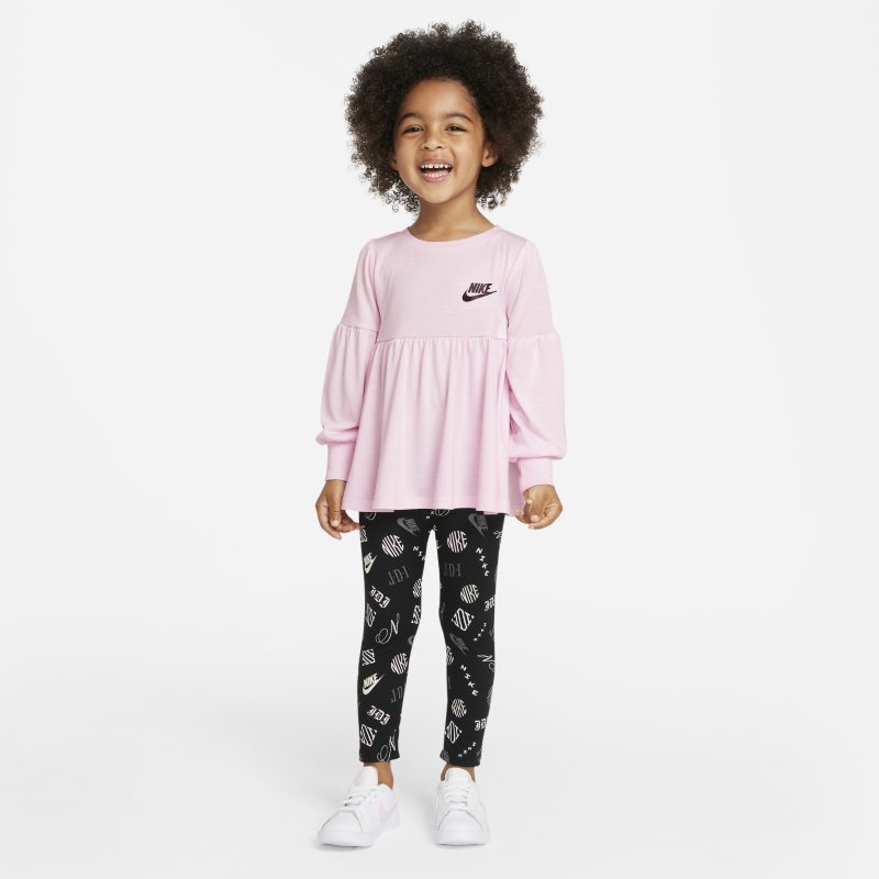 Nike Conjunto de camiseta y leggings - Infantil - Negro
