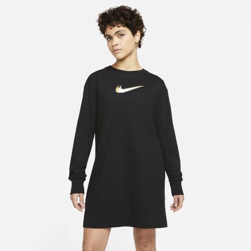 Nike Sportswear Vestido de manga larga para baile - Mujer - Negro