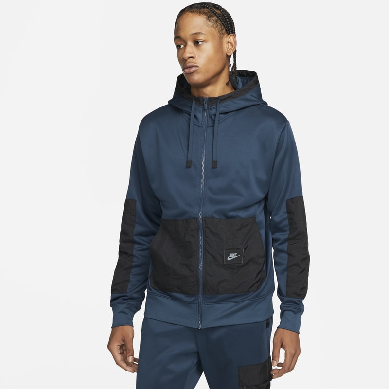 Nike Sportswear Dri-FIT Sudadera con capucha de tejido Fleece con cremallera completa - Hombre - Azul