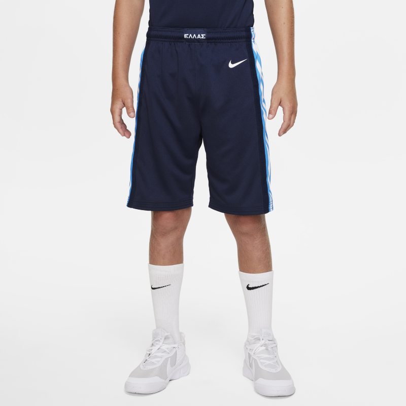Basketshorts Grekland (Road) Nike för ungdom - Blå
