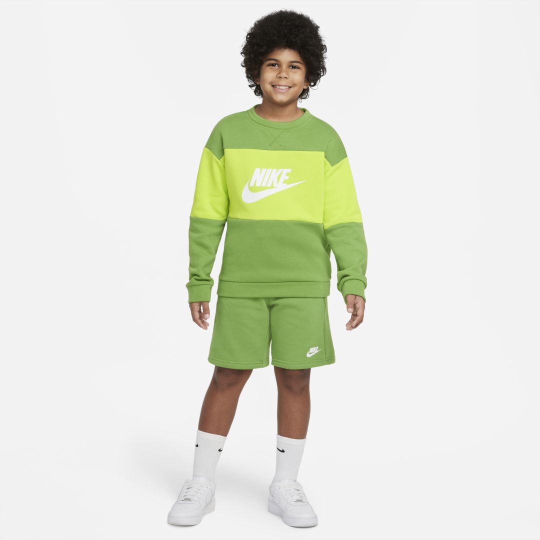 Nike Kids' Colorblock Cotton Blend French Terry Tracksuit In ...
