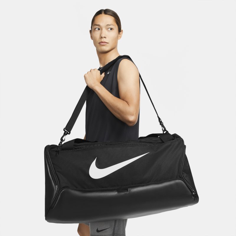 Nike Brasilia 9.5 Bolsa de deporte de entrenamiento (grande, 95 l) - Negro