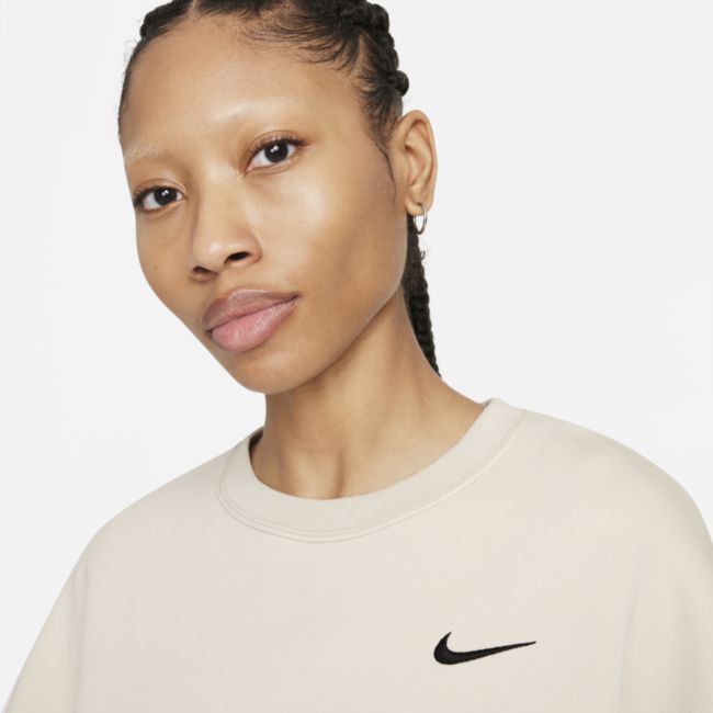 Damska krótka bluza z dzianiny Nike Sportswear - Szary