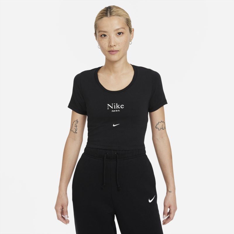 Nike Sportswear Essential Camiseta corta de manga corta - Mujer - Negro