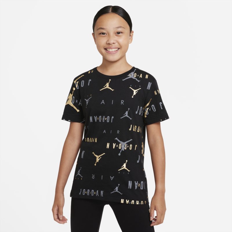 Jordan Camiseta con estampado - Niño - Negro
