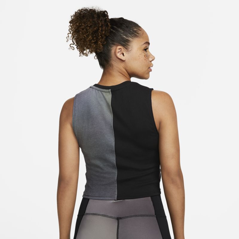 Nike Yoga Dri-FIT Printed Tank, NEGRO, hi-res