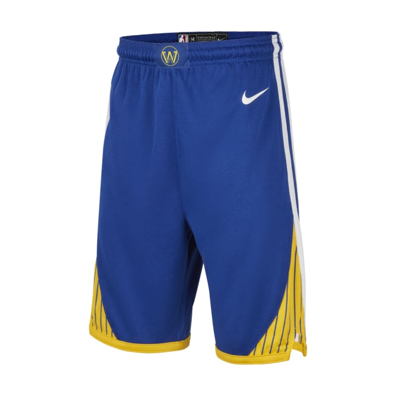 Golden State Warriors Icon Edition Pantalón corto Nike NBA Swingman - Niño/a - Azul