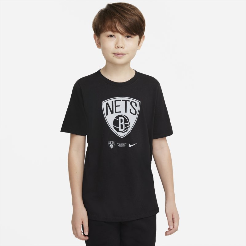 Brooklyn Nets Camiseta Nike Dri-FIT NBA - Niño/a - Negro