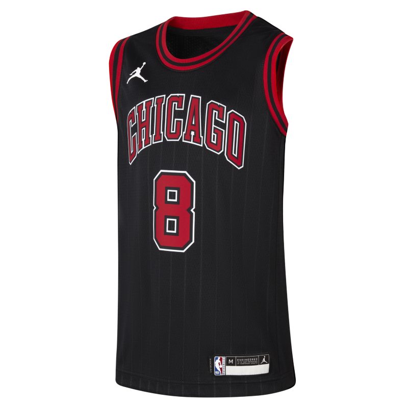 Chicago Bulls Statement Edition Camiseta Jordan NBA Swingman - Niño/a - Negro