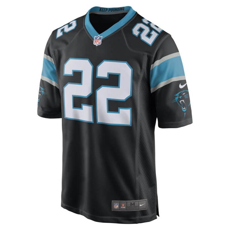 NFL Carolina Panthers (Christian McCaffrey) Camiseta de fútbol americano - Hombre - Negro