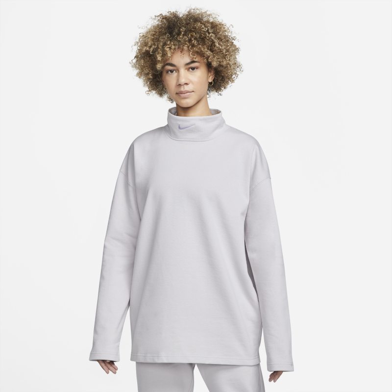 Nike Sportswear Sudadera de tejido Fleece con cuello de embudo - Morado
