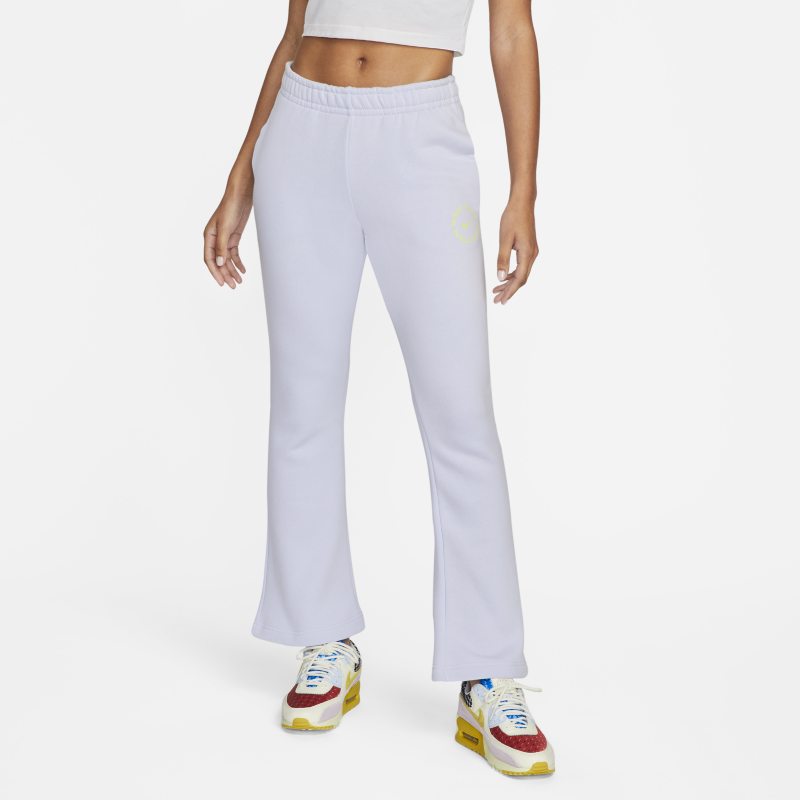 Nike Sportswear Essential Pantalón de chándal acampanado de tejido Fleece - Mujer - Morado